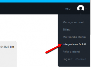 Integrations & API settings