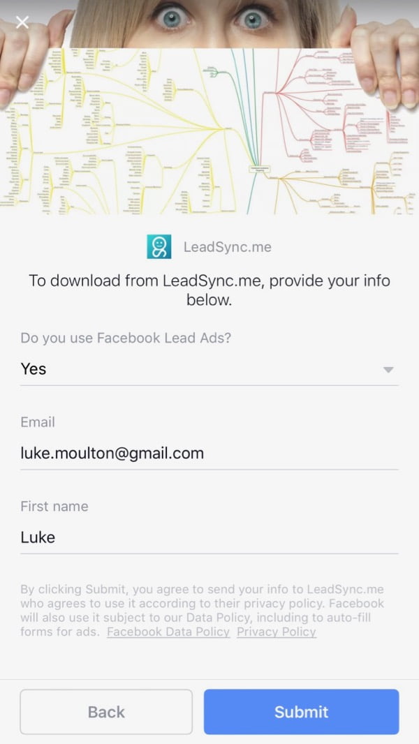 Facebook Lead Form