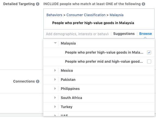 People who prefer high-value goods