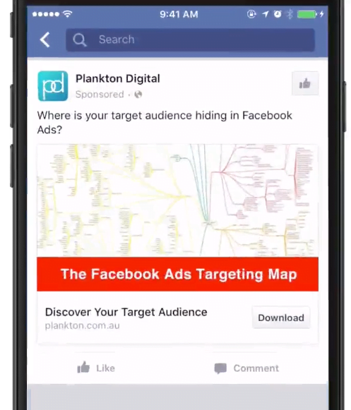 Facebook Lead Ad Example