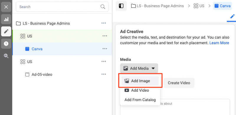 Upload a Facebook Ad Image