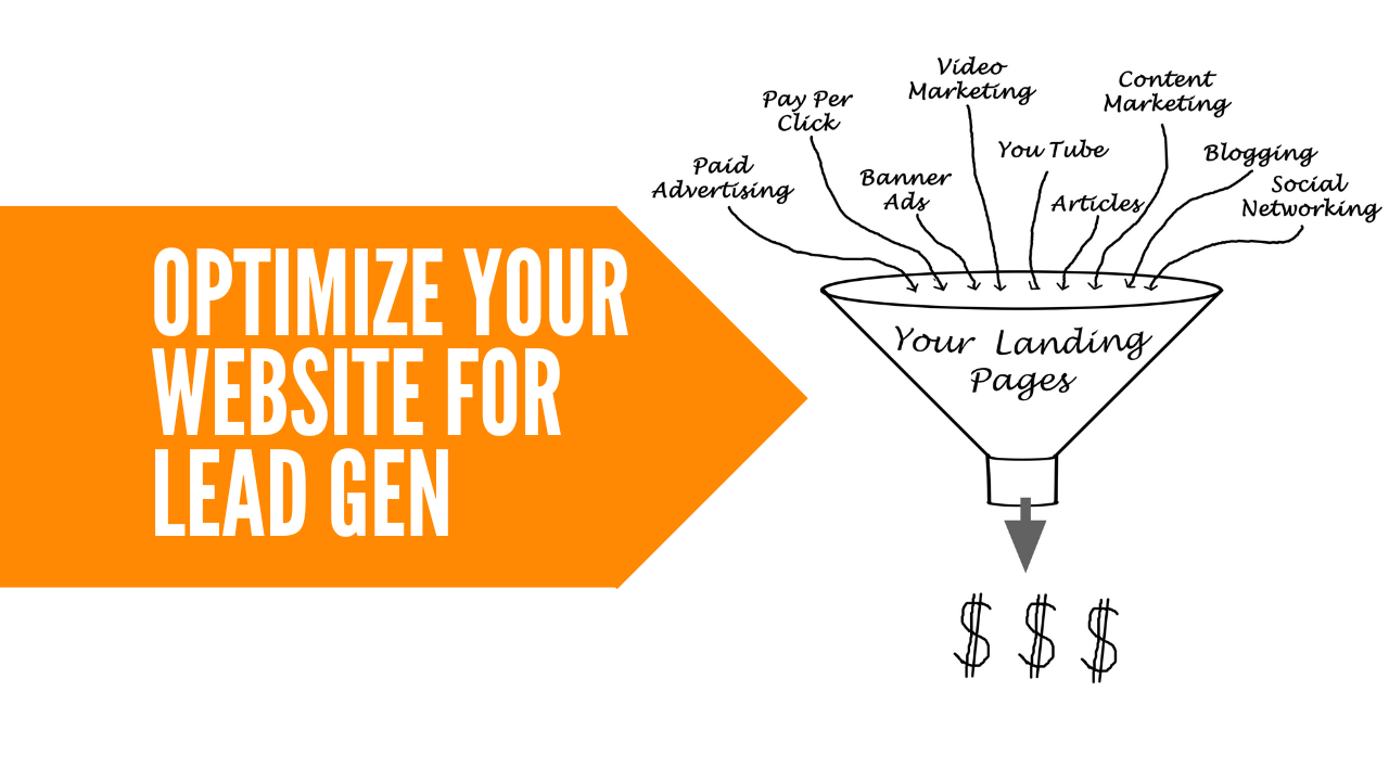 Optimising your website for lead generation.