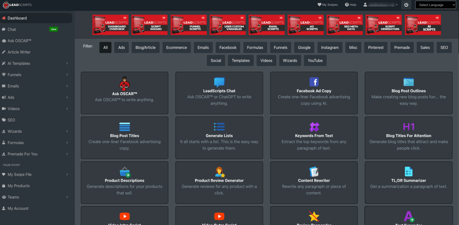 LeadScripts Dashboard