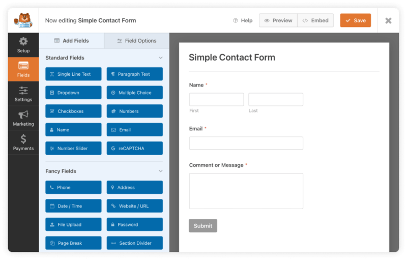 WPforms WordPress Plugin