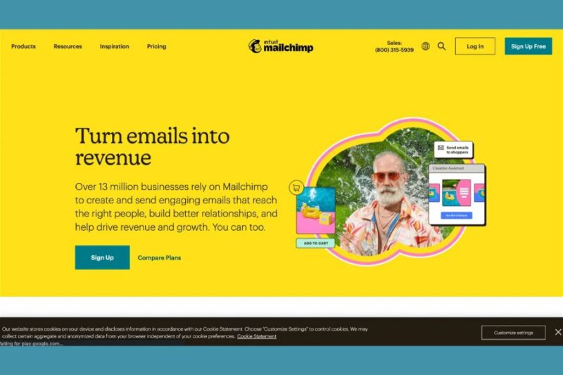 MailChimp email marketing