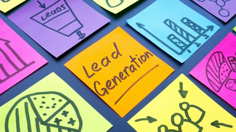 Postit note with Lead Generation written on it