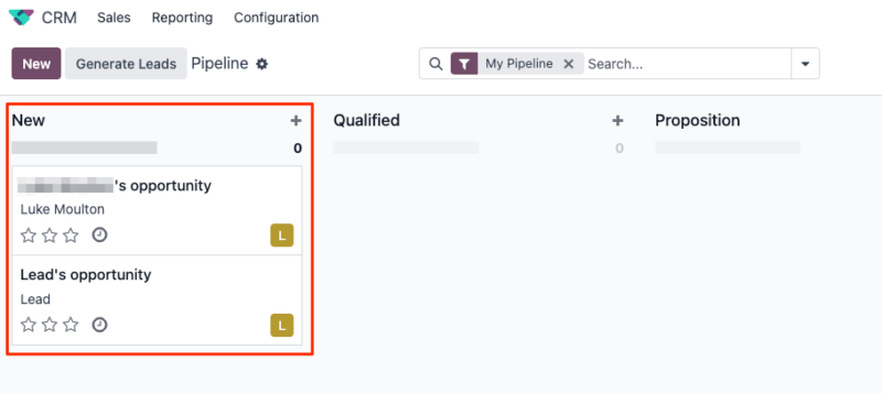 Find new Facebook leads in Odoo CRM