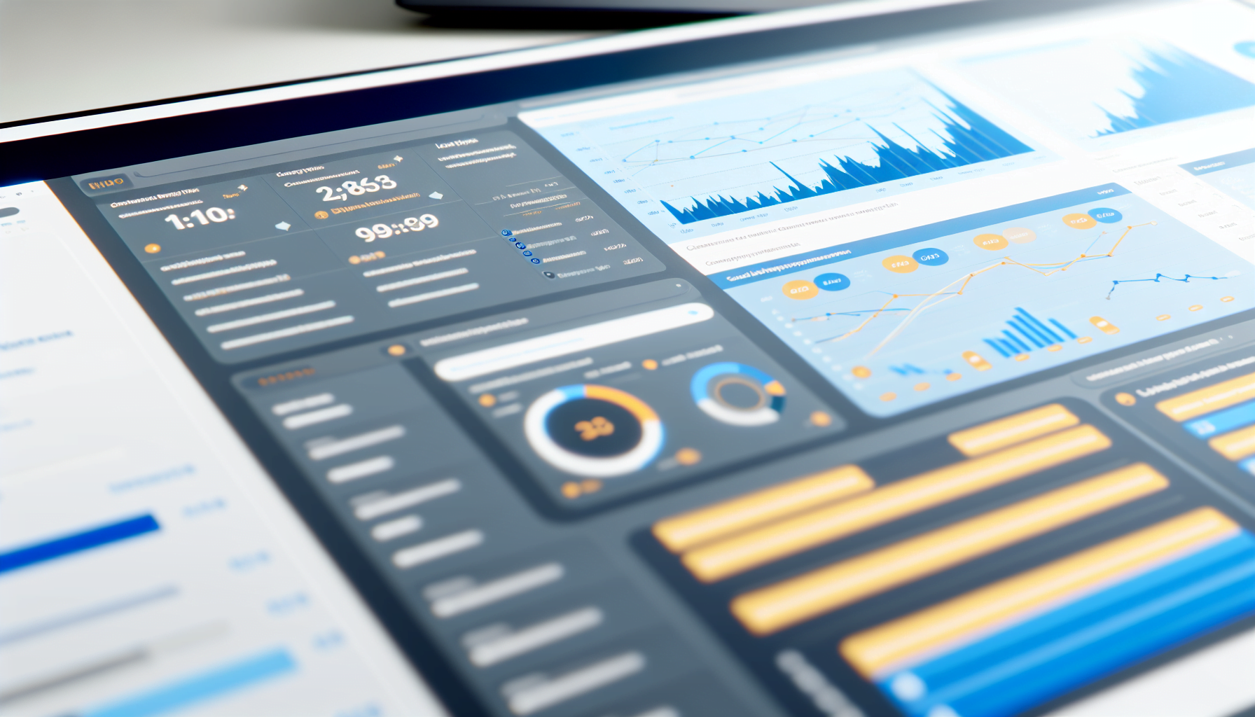 Photo of transparent reporting dashboard for lead generation campaigns